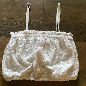 Express NWT eyelet cotton line top
